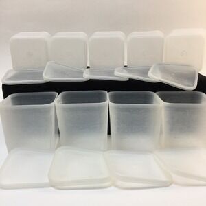 Vtg Crown Imperial Food Storage Freezer Containers with Lids Lot of 9  1.5 Pint